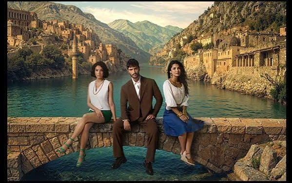 Promotional still from Turkish series Halef featuring its lead actors